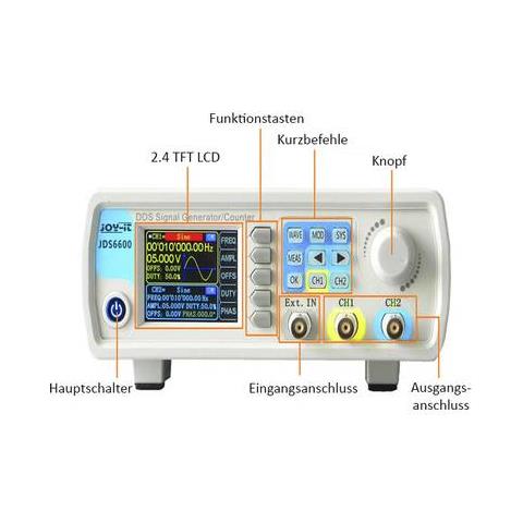 Generatore di Funzioni JT-JDS6600 15MHz 2 Canali - Foto 1