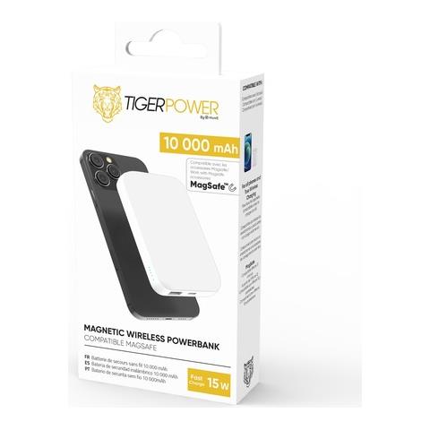 Powerbank 10000mah Induzione Compatibile Magsafe, Bianco - Foto 4