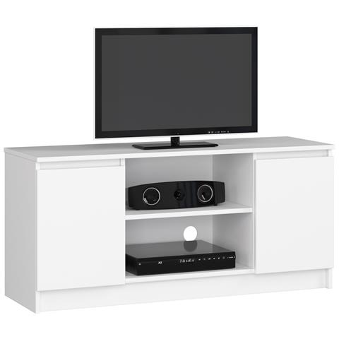 Mobiletto TV, 2 ante, 120x40x55 cm, Colore Bianco - Foto 1