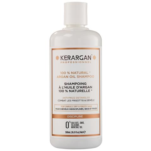 Shampoo Disciplinante All'olio Di Argan Per Capelli Indisciplinati, Secchi E Crespi - Combatte L'effetto Crespo, Districante - Senza Solfati, Ogm, Silicone, Olio Minerale - 500ml - Foto 1