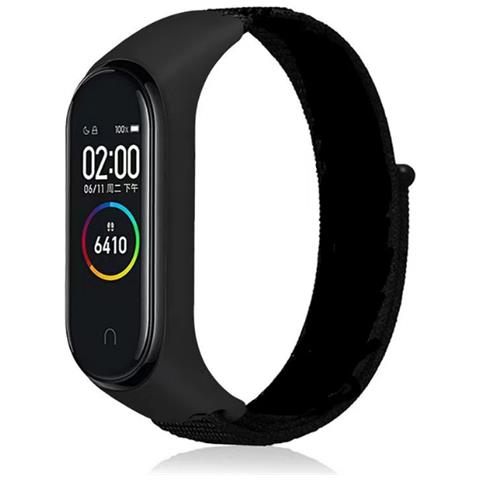 Cinturino Per Orologio In Nylon Per Xiaomi Mi Band 3/4/5/6/7 Black - Foto 2