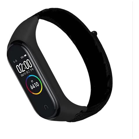 Cinturino Per Orologio In Nylon Per Xiaomi Mi Band 3/4/5/6/7 Black - Foto 5