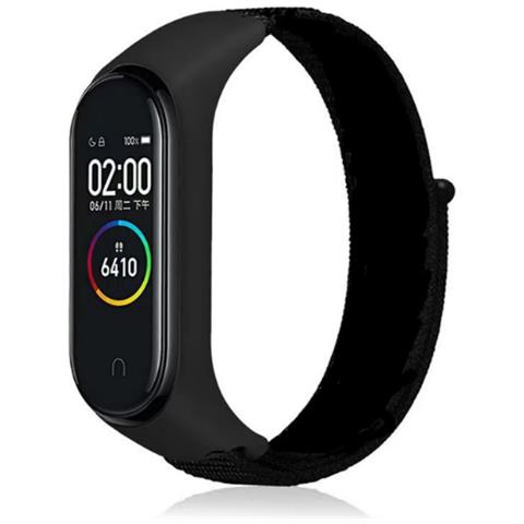 Cinturino Per Orologio In Nylon Per Xiaomi Mi Band 3/4/5/6/7 Black - Foto 1