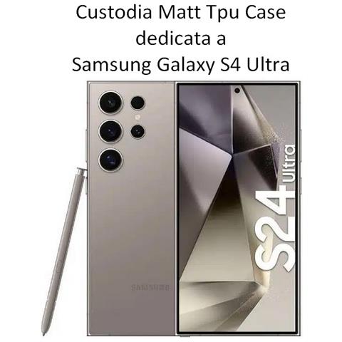 Custodia Tpu Silicone Cover Case Per Samsung Galaxy S24 Ultra Black - Foto 2