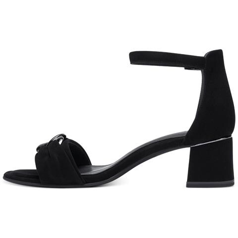 Black Elegant Open Sandals Sandali Pelle Scarpe Donna Nero Eu 37, 1-28342-20 001 - Foto 3