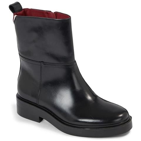Cool Elevated Ankle Bootie Stivaletti Pelle Scarpe Donna Nero Eu 37, Fw0fw07487 Bds - Foto 1