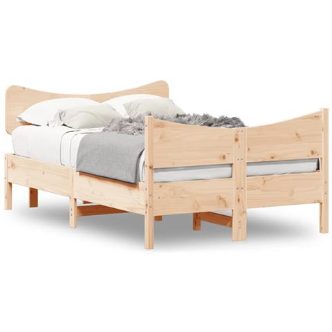 Letto Senza Materasso 120x190 Cm In Legno Massello Di Pino - Foto 2