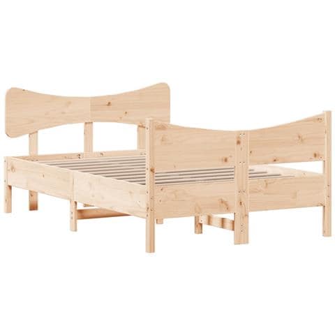 Letto Senza Materasso 120x190 Cm In Legno Massello Di Pino - Foto 3