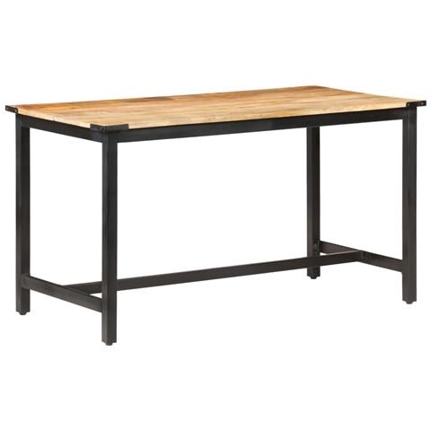 Tavolo Da Pranzo 140x70x76 Cm In Legno Massello Di Mango Grezzo - Foto 2