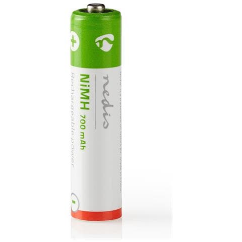 Set Di 2 Batterie Ricaricabili Nimh-aaa 1,2 V Cc 700 Mah Precaricate, - Foto 1
