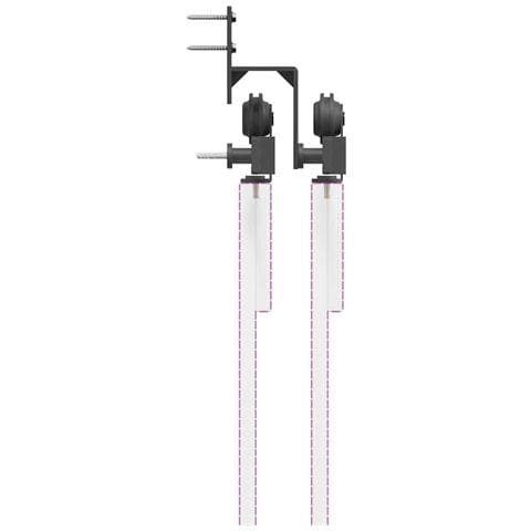 Kit di Binari per Porte Scorrevoli 427 cm Acciaio Nero - Foto 9