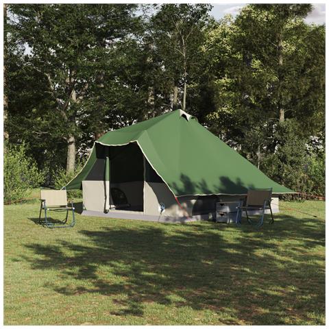 Tenda per Famiglie Tipi Verde Impermeabile per 8 Persone - Foto 2