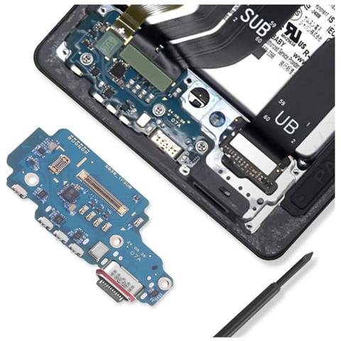 Connettore Di Ricarica Usb-c Per Galaxy S25 Ultra Con Lettore Sim, Blu - Foto 2