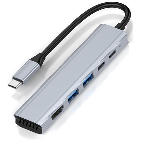 Adattatore Multiporta Hub Usb-c 7-in-1 - Hdmi 4k, Pd 100w, Usb 3.0 5gbps, Compatibile Con Macbook, Huawei E Altro - Foto 1