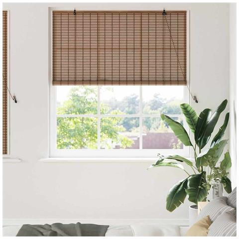 Tenda per Finestra con tende Marrone 150 x 160 cm Bambù - Foto 2