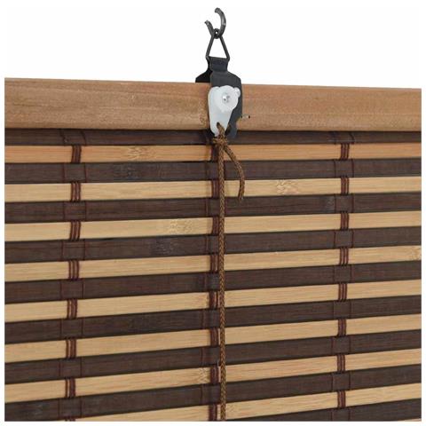 Tenda per Finestra con tende Marrone 150 x 160 cm Bambù - Foto 8