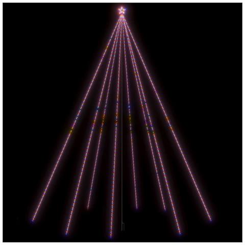 Lusso Casadino - Luci Per Albero Di Natale Interni Esterni 1300 Led Colorati 8 M - Foto 1