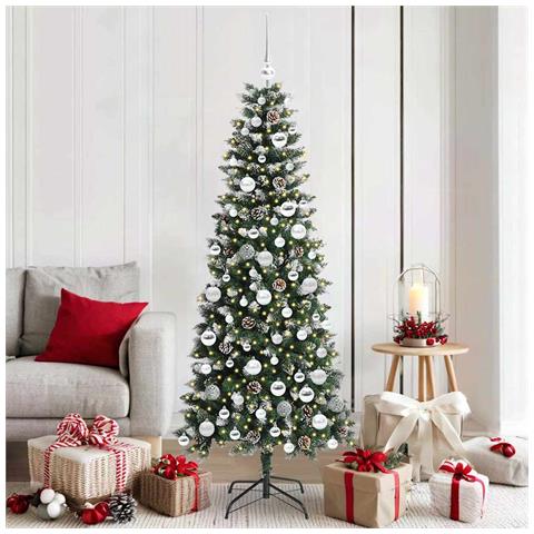 Albero di Natale artificiale con 300 LED Verde 180 cm - Foto 2