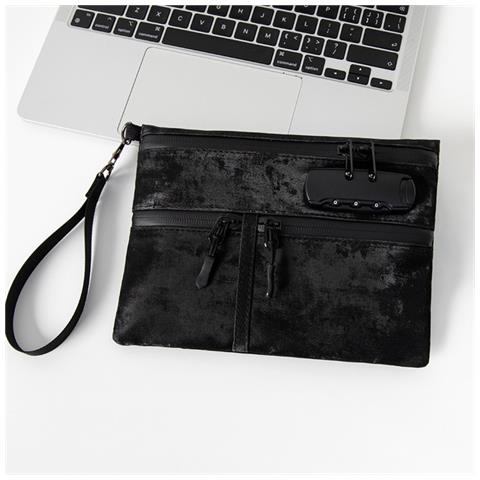 Borsa Multifunzionale Con Serratura A Combinazione - Proteggi I Tuoi Oggetti Essenziali Black - Foto 2