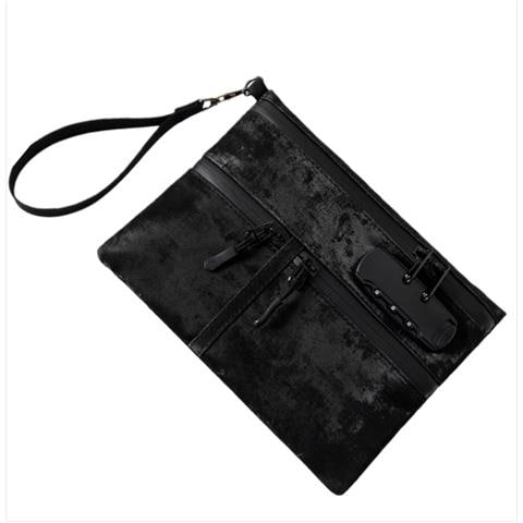 Borsa Multifunzionale Con Serratura A Combinazione - Proteggi I Tuoi Oggetti Essenziali Black - Foto 4