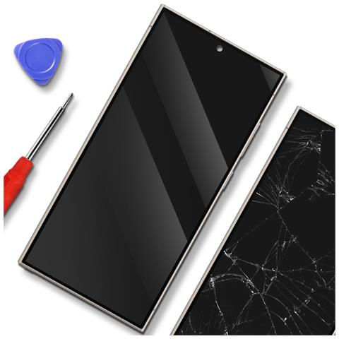 Schermo Completo Amoled Per Galaxy S24 Ultra Service Pack Con Telaio, Grigio - Foto 4