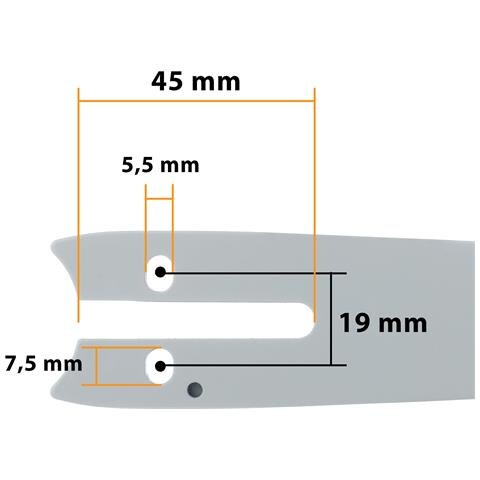 Piastra Guida 6"" E 2x Catena Per Motosega Elettrica - Acciaio Di Alta Qualità, Resistente All'usura | Compatibile Con Mini Motoseghe 6"" - Foto 2