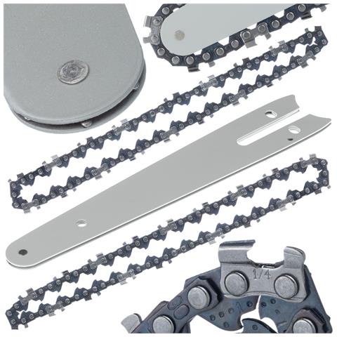 Piastra Guida 6"" E 2x Catena Per Motosega Elettrica - Acciaio Di Alta Qualità, Resistente All'usura | Compatibile Con Mini Motoseghe 6"" - Foto 1