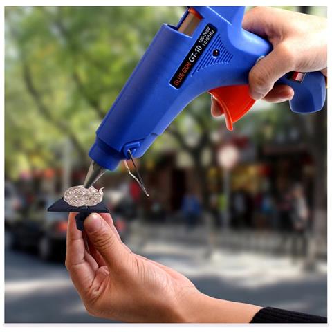 Pistola Per Colla A Caldo 100w Con Interruttore + 10x Stick Colla | Riscaldamento Rapido, Diametro 11mm | Uso Universale Su Vari Materiali - Foto 2