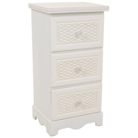 Comodino In Legno Con 3 Cassetti, Dimensioni 31x26x60 Cm. - Foto 1