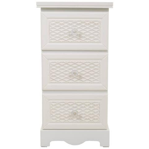 Comodino In Legno Con 3 Cassetti, Dimensioni 31x26x60 Cm. - Foto 2