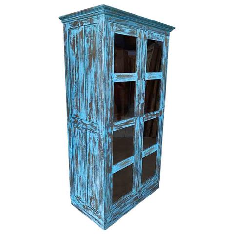 Vetrina Artigianale In Legno 100-110x40-45x170-180h Cm - Foto 1