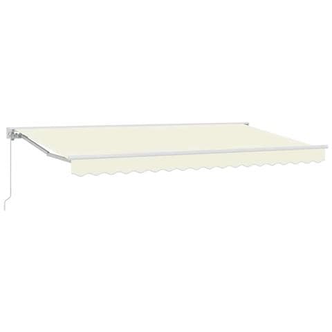 Tenda Retrattile Crema 350 x 200 cm Poliestere e Metallo - Foto 1