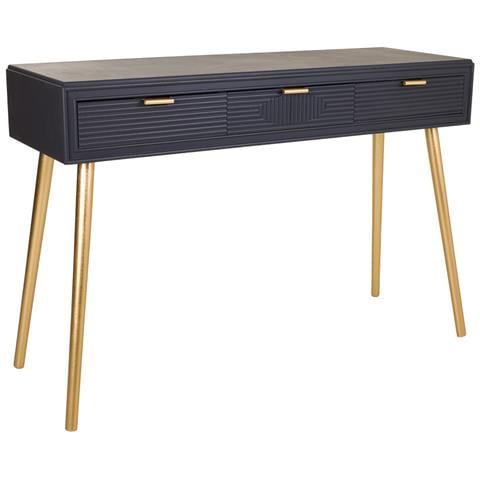 Mobile Da Ingresso In Legno Grigio Scuro 120x41x78h - Foto 1