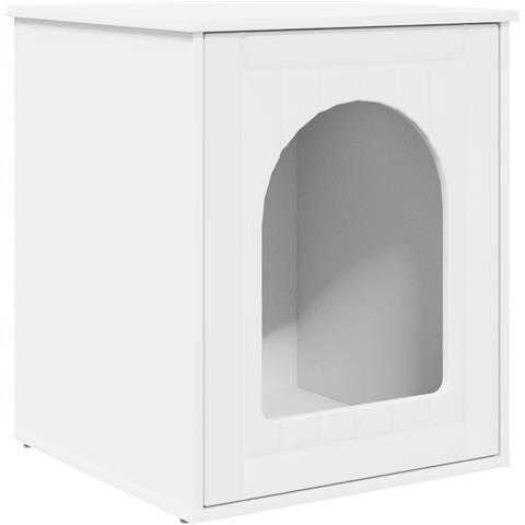 Casa per Gatti Bianco 53 x 52 x 62 cm Legno multistrato - Foto 1