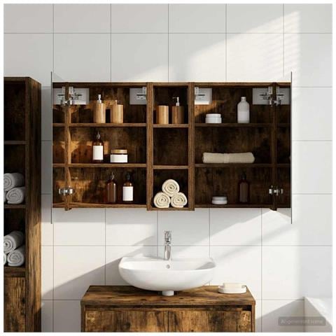 Set di Armadi da Bagno con porta 3 pcs 100 x 10,5 x 60,5 cm - Foto 2