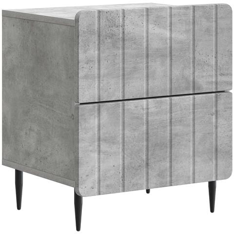 Armadio da Notte Grigio Cemento 43 x 34,5 x 49,5 cm - Foto 1