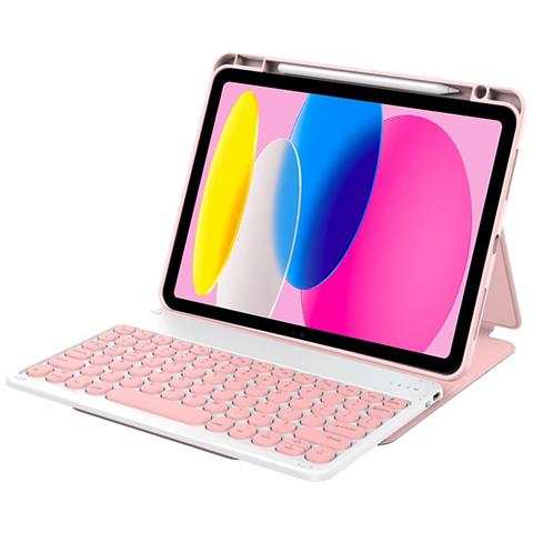 Custodia con Tastiera per Apple iPad Pro 11 - Pelle, Rosa - Foto 3