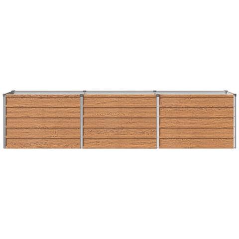 Letto rialzato da giardino Marrone legno 240 x 40 x 55 cm - Foto 2