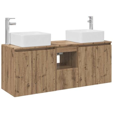 Set di Armadi da Bagno 3 pz Rovere Artigianale 53 x 35 x 63 cm - Foto 1