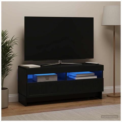 Mobile TV LED Nero Legno ingegnerizzato - Foto 2
