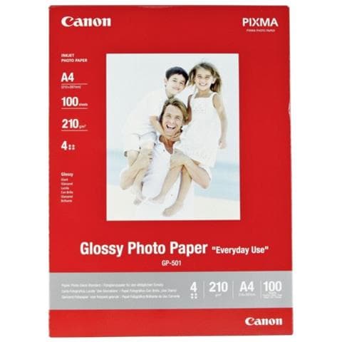 Carta fotografica bianca Lucida Formato A4 210 X 297 mm Confezione da 100 Fogli GP-501  - Foto 2