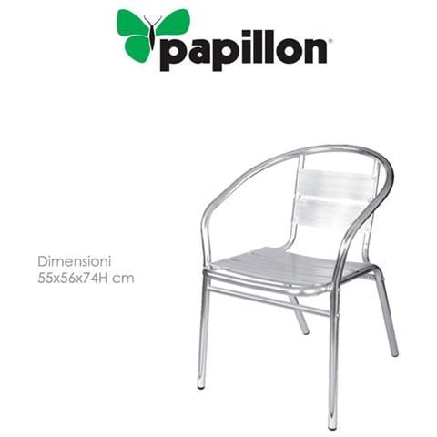 Sedia con braccioli in alluminio per esterni - Foto 2