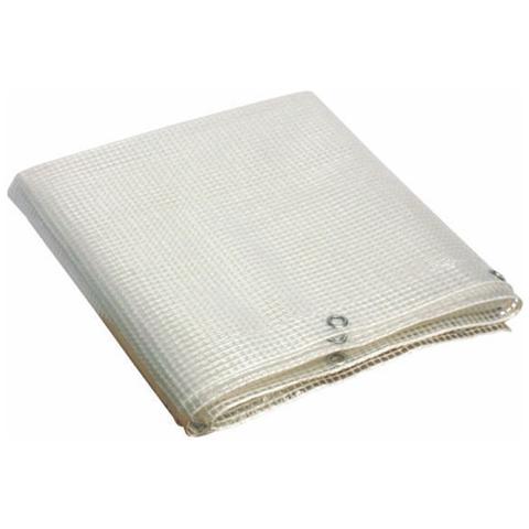 Telo Pvc occhiellato multiuso copertura esterni colore bianco 3x4 mt - Foto 2