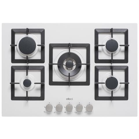 Piano Cottura PGSP75168CS a Gas 5 Fuochi Gas da 75 cm Colore Bianco  - Foto 1