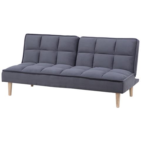 Divano Letto Moderno In Tessuto Grigio Scuro Siljan - Foto 27