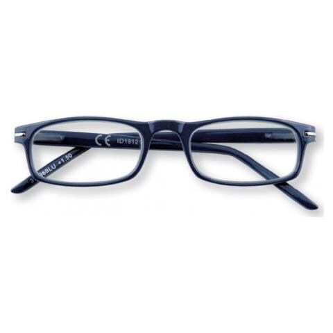 Occhiali Da Lettura Uomo Donna Unisex Blue + 2.00 Diottrie 31z-b6-blu, Occhiali Da Vista Da 2 Diottrie Premontati Per Presbiopia, Montatura In Policarbonato E Asta Con Sistema Flex - Foto 2
