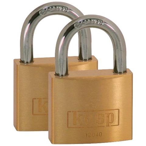 Lucchetto 40 Mm Oro - Giallo Serratura A Chiave - Foto 1