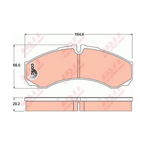 Kit Pastiglie Freno Gdb1345 - Foto 1
