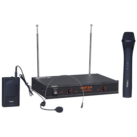Microfoonsysteem Vhf 2-kanaals - Ibiza Sound Vhf2h - Foto 2