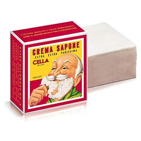 Crema Da Barba Sapone - Formato Xl Giant - Confezione Da Un Kilo 1000gr - Crema Da Barba Alle Mandorle - Riempie 12 Volte Il Contenitore Della !! - Foto 3